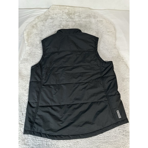 ROOTS 73 Men's Gray Full Zip Vest Traillake Plaid Lined Logo - Picture 2 of 7